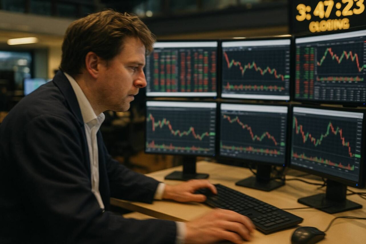 Lär dig när Stockholmsbörsen och globala marknader stänger. Förstå stängningsauktioner och hur börstider påverkar dina investeringar och handelsstrategi.