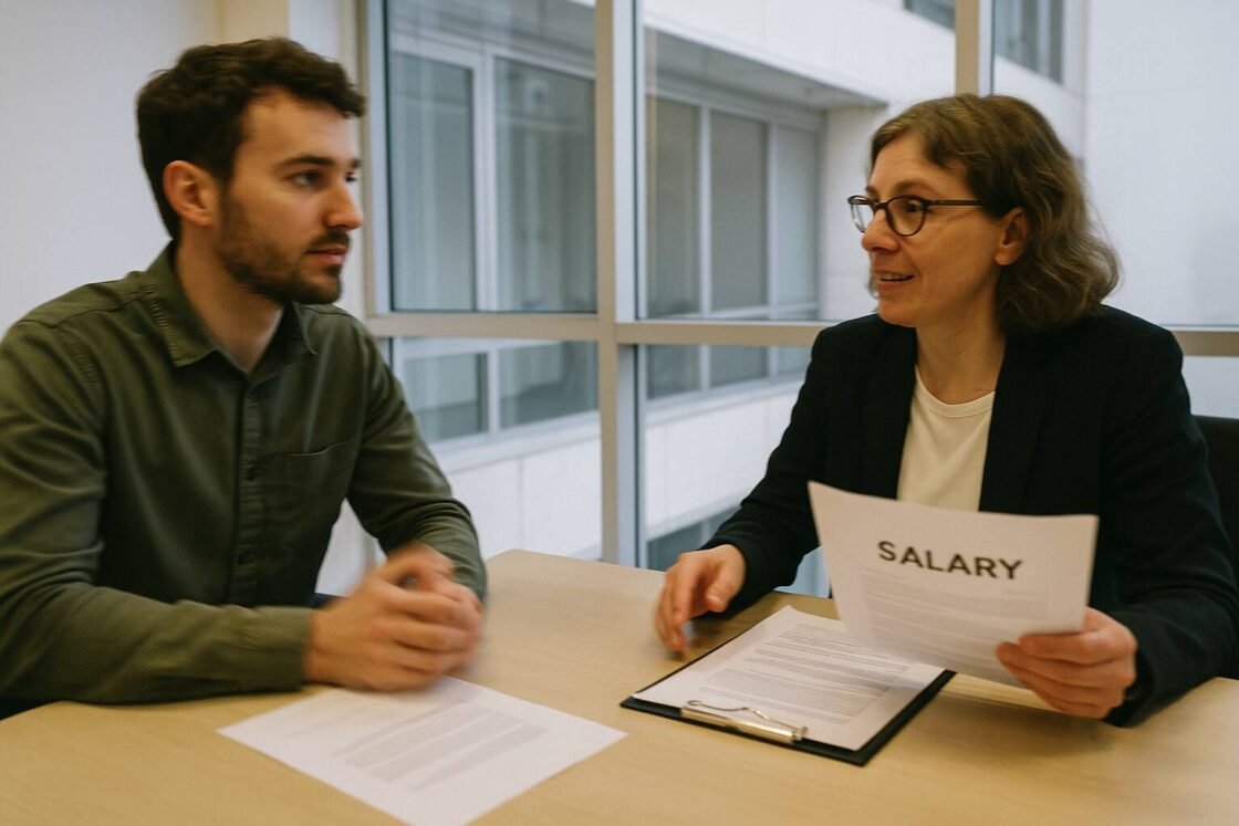 Lär dig fastställa ett realistiskt löneanspråk med vår guide till marknadstrender, förhandlingstekniker och vanliga misstag att undvika vid jobbansökan.