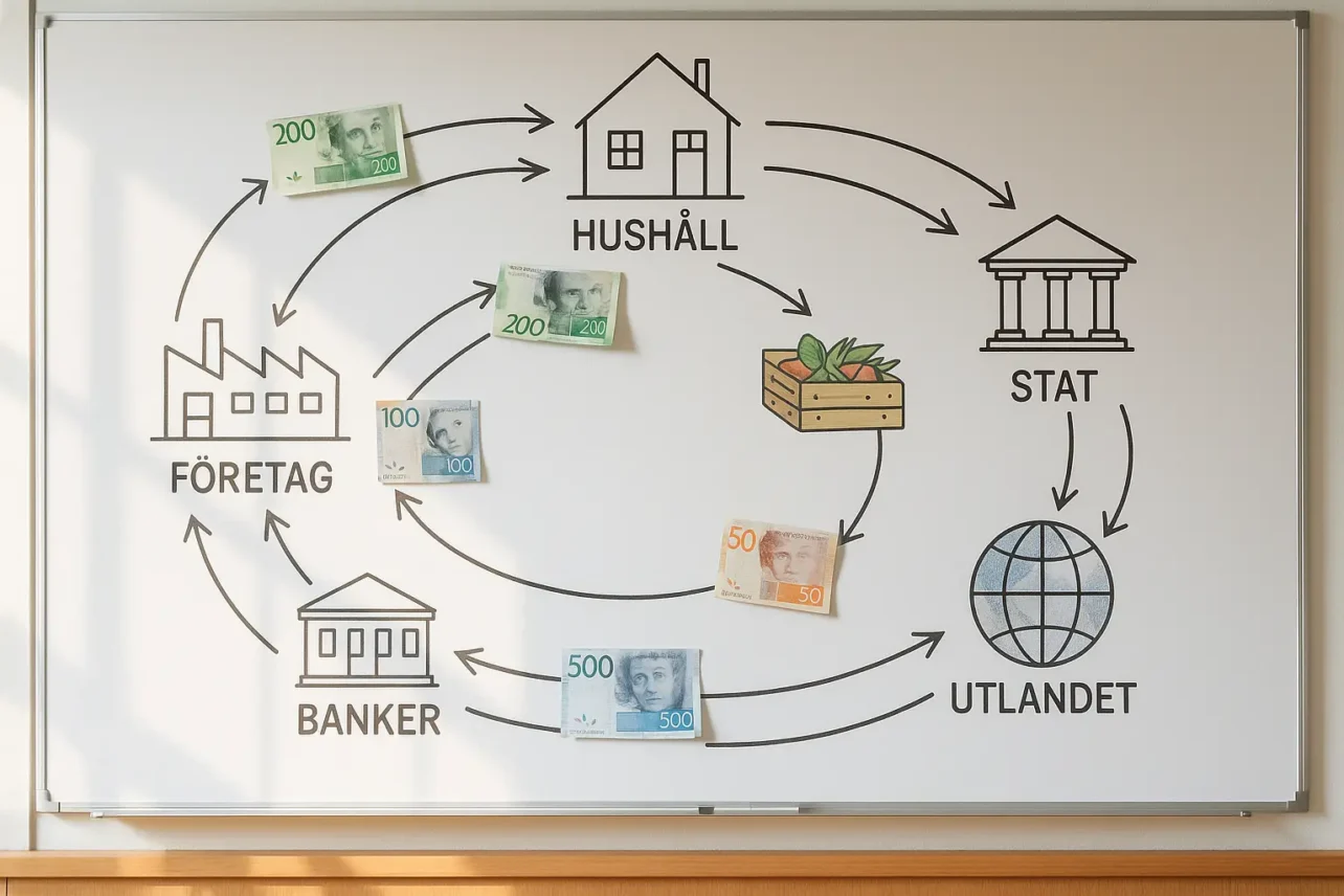 Ekonomiska Kretsloppet: En Komplett Guide till Hur Pengar och Resurser Flyter i Ekonomin2025-12-02T12:46:59.993Z